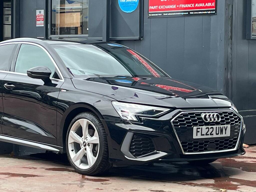 Audi A3 1.5 Tfsi 35 S Line S Tronic Euro 6 Ss FL22UWY Black #5