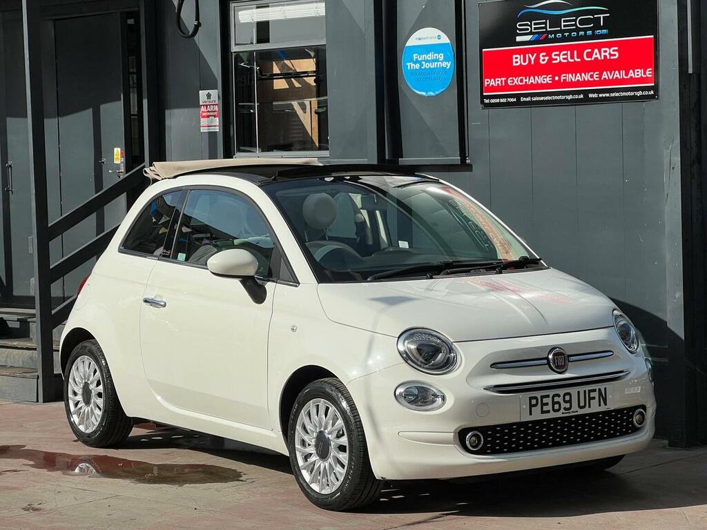 Fiat 500C 1.2 Lounge Euro 6 Ss White #6