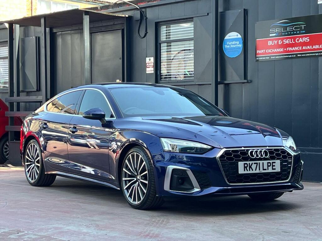 Audi A5 2.0 Tdi 35 S Line Sportback S Tronic Euro 6 Ss Blue
