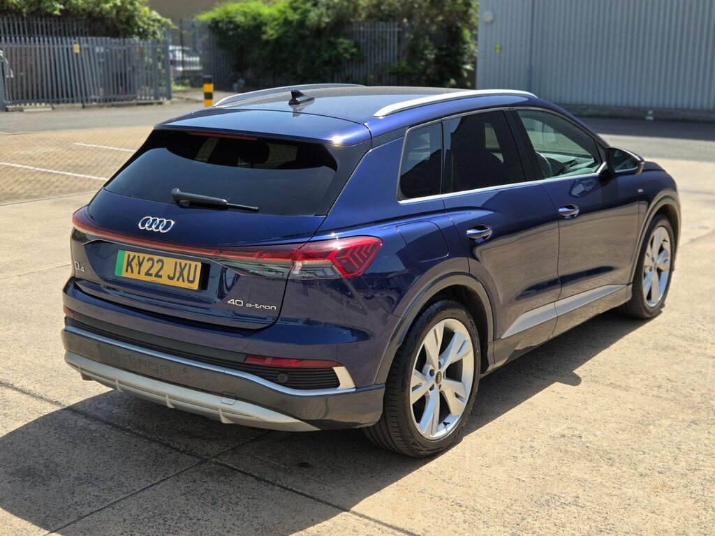 Audi Q4 E Tron 40 S Line 82Kwh KY22JXU Blue #3