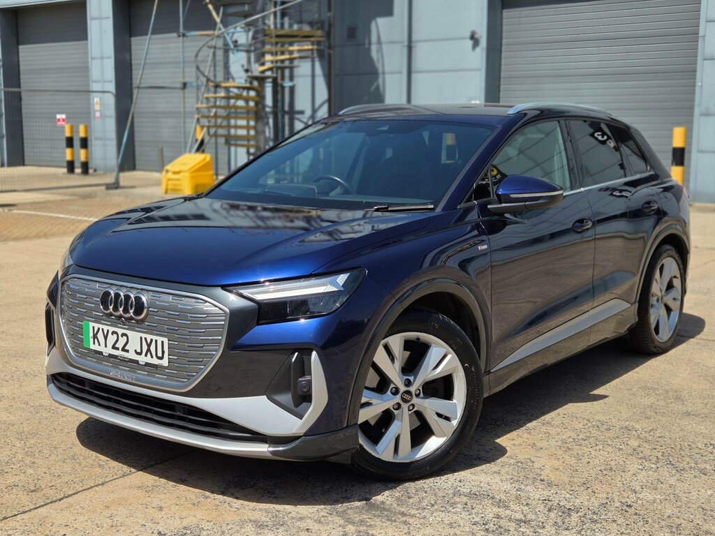 Audi Q4 E Tron 40 S Line 82Kwh KY22JXU Blue #2