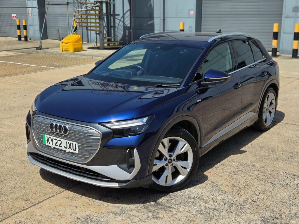 Audi Q4 E Tron 40 S Line 82Kwh KY22JXU Blue #6