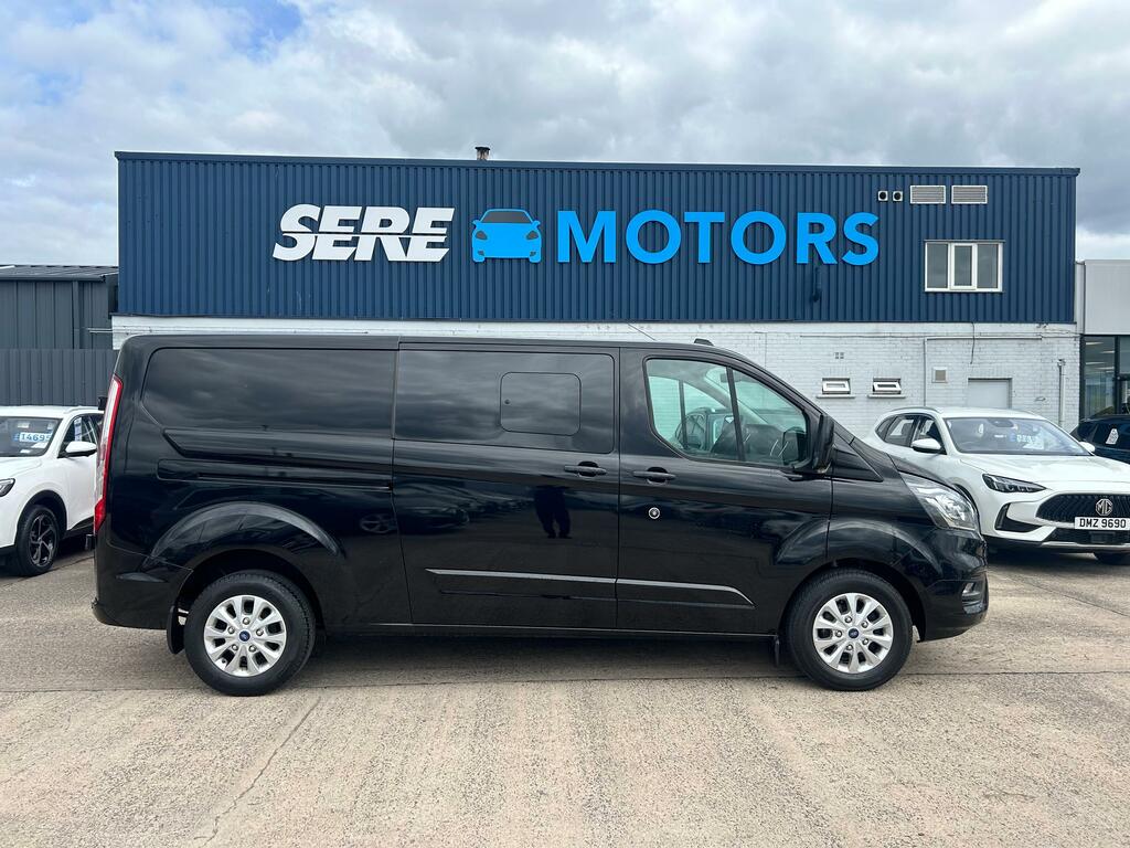 Ford Transit Custom 320 L2 Fwd 2.0 Ecoblue 170Ps Low Roof Dcab Limite URZ4620 Black #2