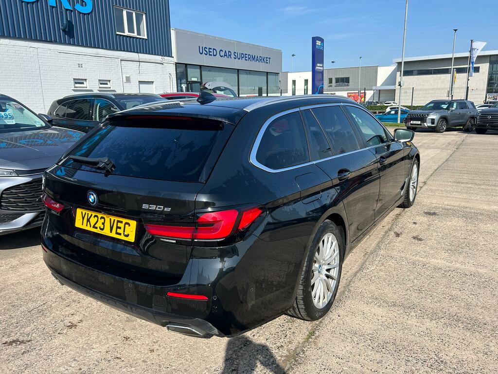 BMW 5 Series 530E Se YK23VEC Black #2