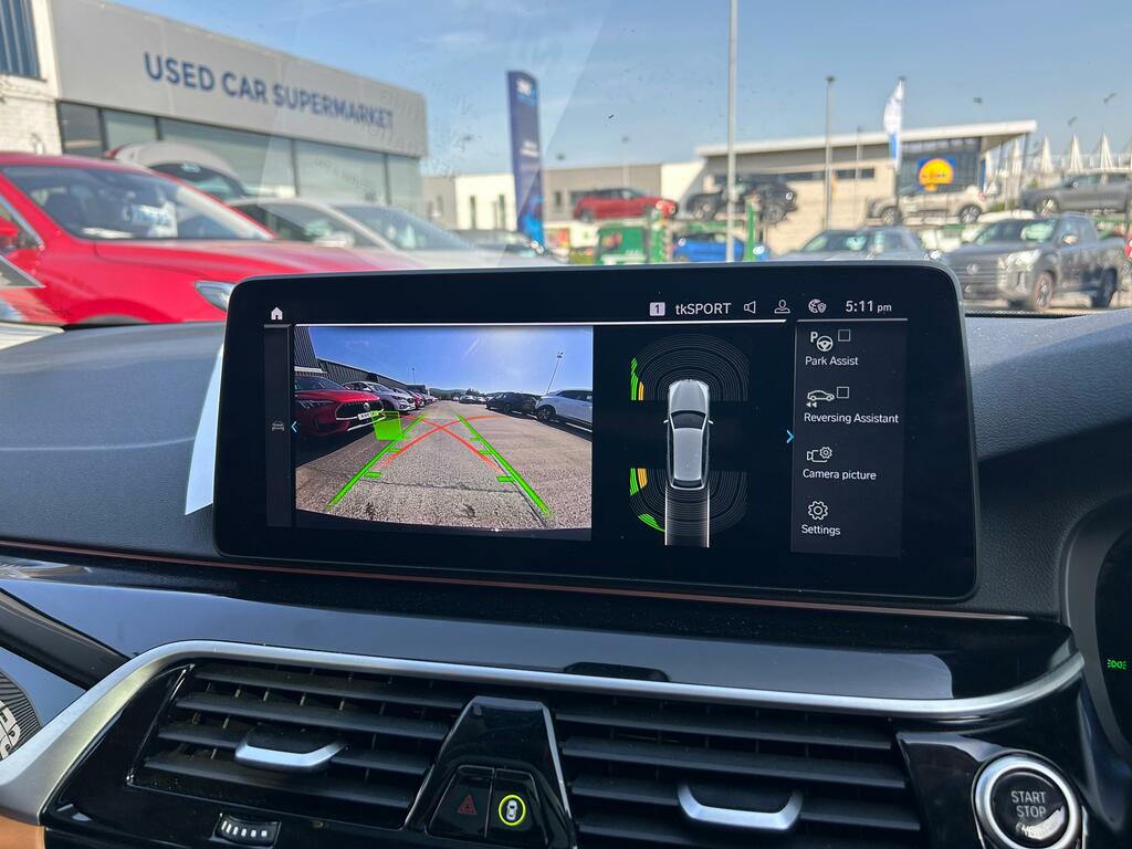 BMW 5 Series 530E Se YK23VEC Black #4