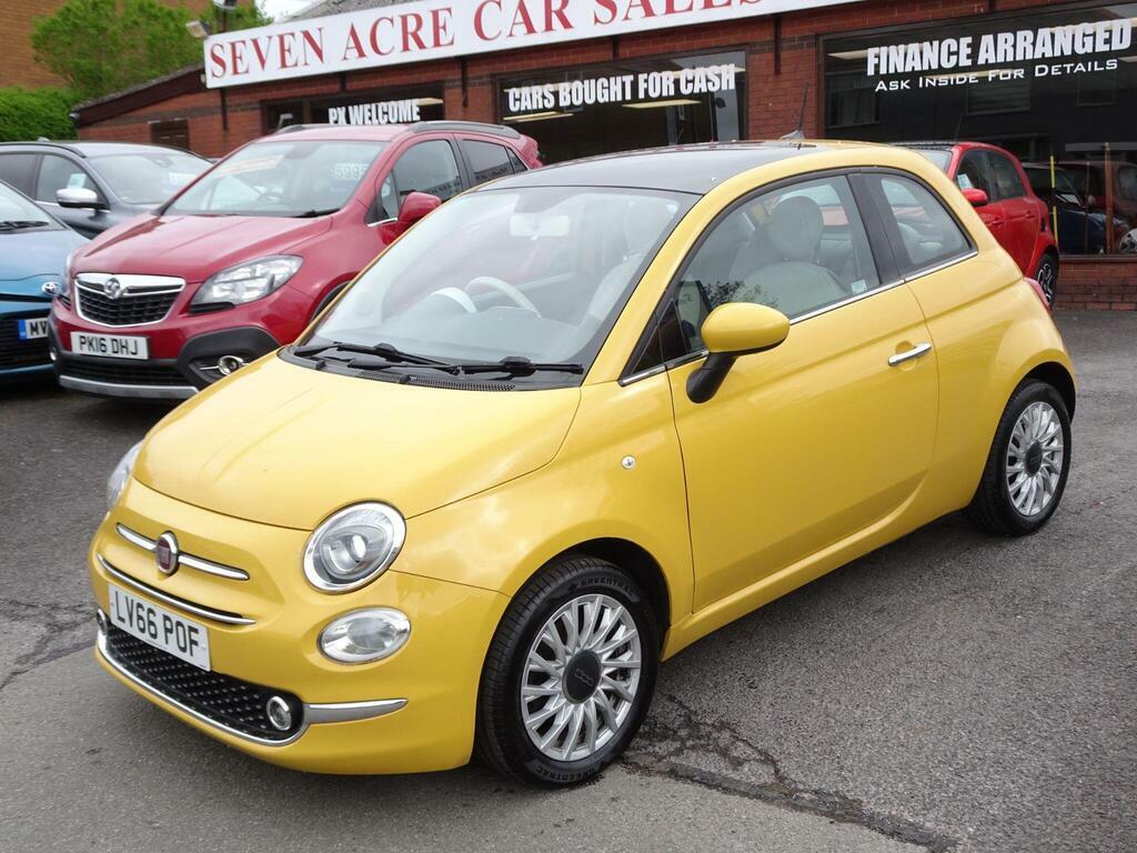Fiat 500 1.2 Lounge Euro 6 S S Yellow