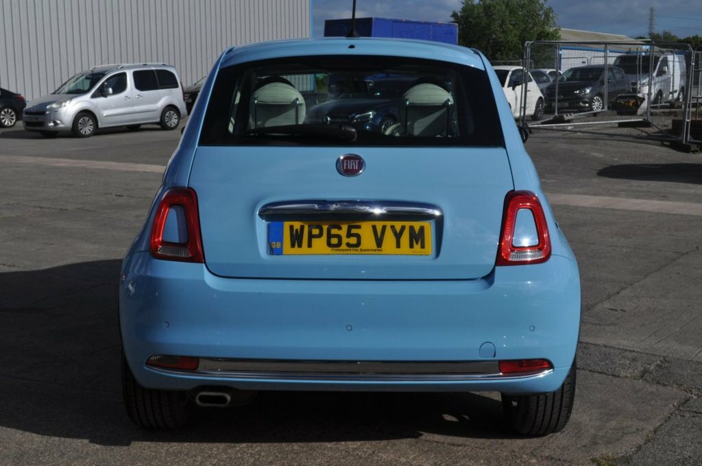 Fiat 500 1.2L Lounge WP65VYM Blue #4
