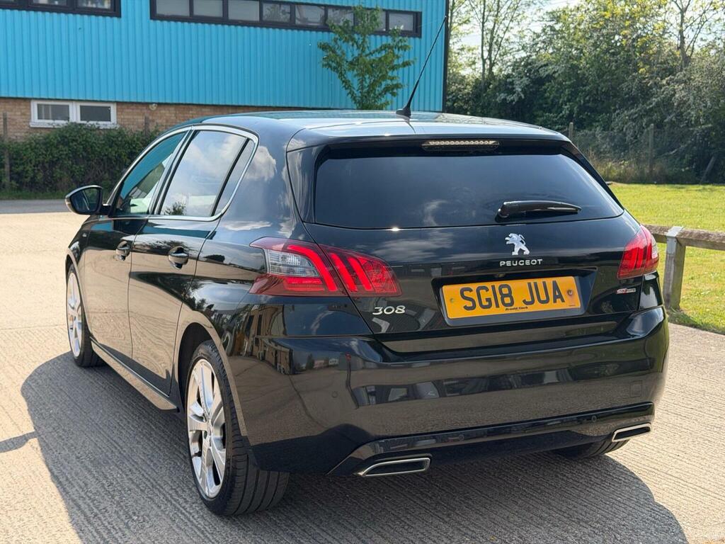 Peugeot 308 Hatchback 1.2 Puretech Gt Line Euro 6 Ss 2 SG18JUA Black #4