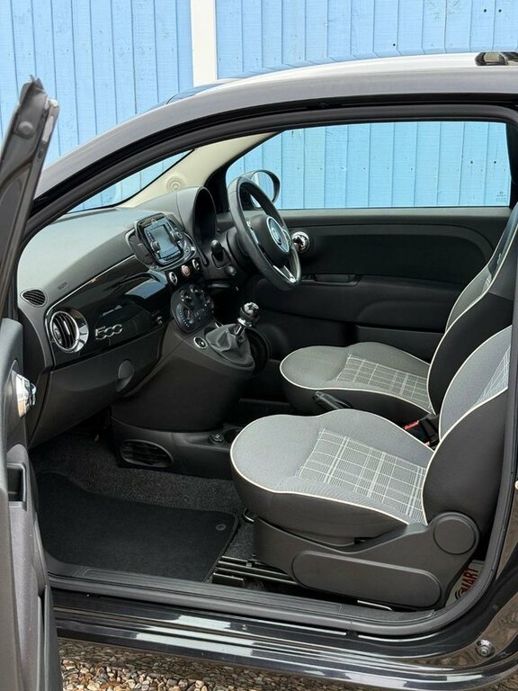 Fiat 500 2018 1.2 Lounge Hatchback Euro 6 WV18SKE Black #3