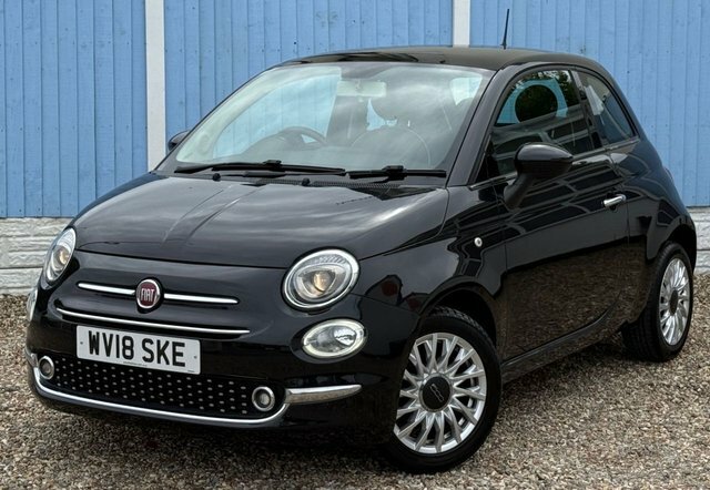Fiat 500 2018 1.2 Lounge Hatchback Euro 6 Black