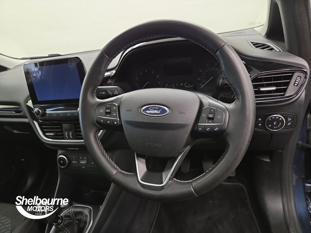 Ford Fiesta Fiesta Hatchback 1.0 Ecoboost Hybrid Mhev 125 Tita RXZ3971 Blue #4