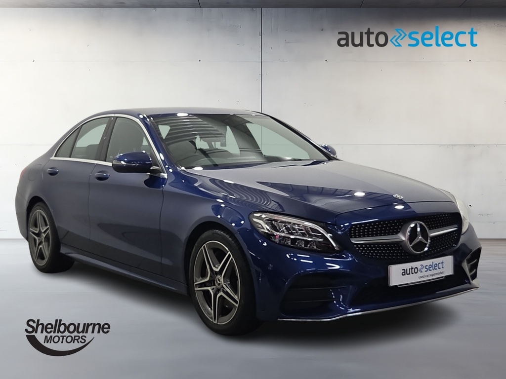 Mercedes-Benz C Class C Class 2.0 C300 Amg Line Saloon G-tron Blue