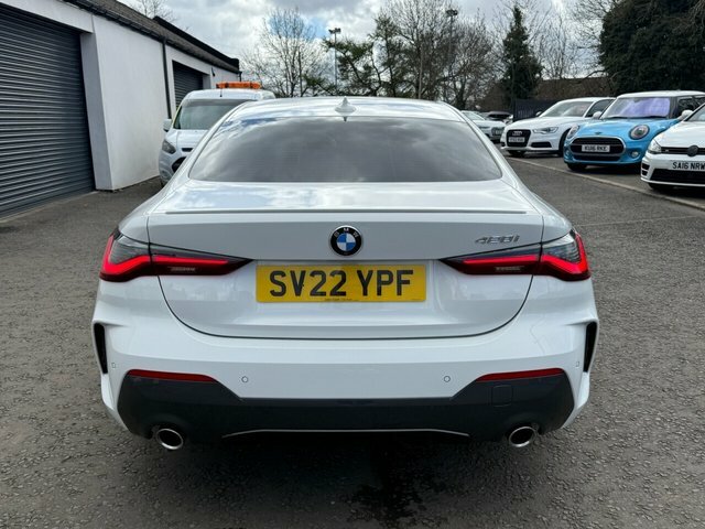 BMW 4 Series Gran Coupe 2.0 420I M Sport Coupe Euro 6 S S SV22YPF White #4