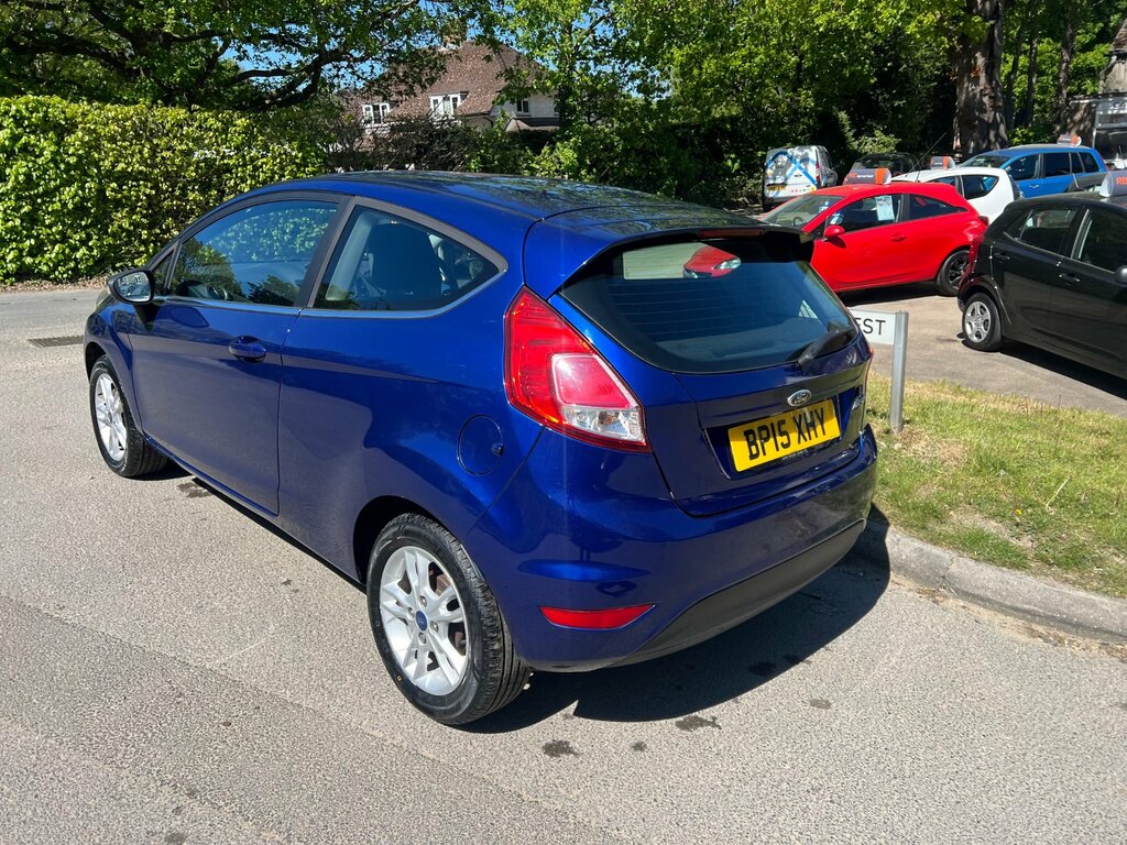 Ford Fiesta 1.25 Zetec Hatchback Euro 6 82 BP15XHY Blue #4