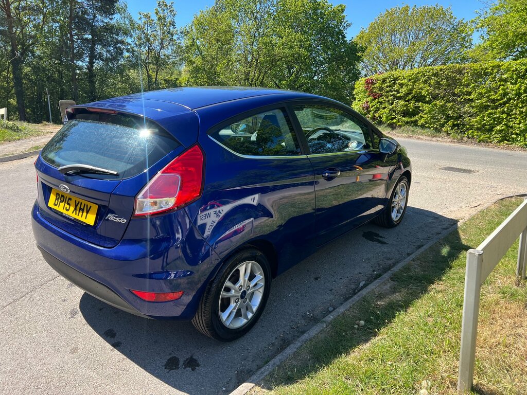 Ford Fiesta 1.25 Zetec Hatchback Euro 6 82 BP15XHY Blue #6