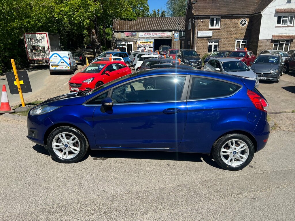 Ford Fiesta 1.25 Zetec Hatchback Euro 6 82 BP15XHY Blue #3