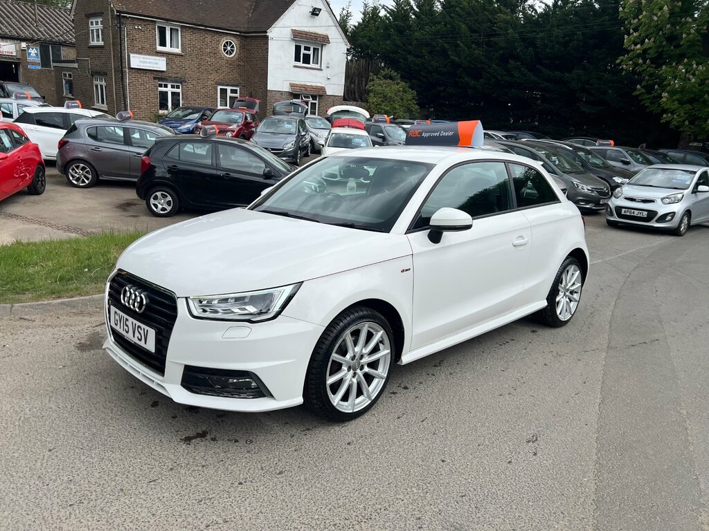 Audi A1 1.4 Tfsi S Line Hatchback Euro 6 GY15VSV White #2