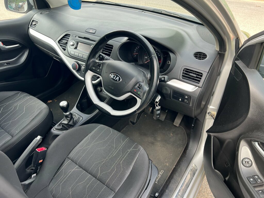 Kia Picanto 1.0 Vr7 Hatchback Euro 5 68 Bhp AP64JYL Silver #4