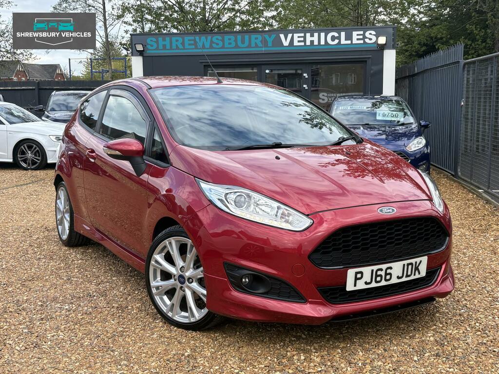 Ford Fiesta 1.0T Ecoboost Zetec S Hatchback PJ66JDK Red #4