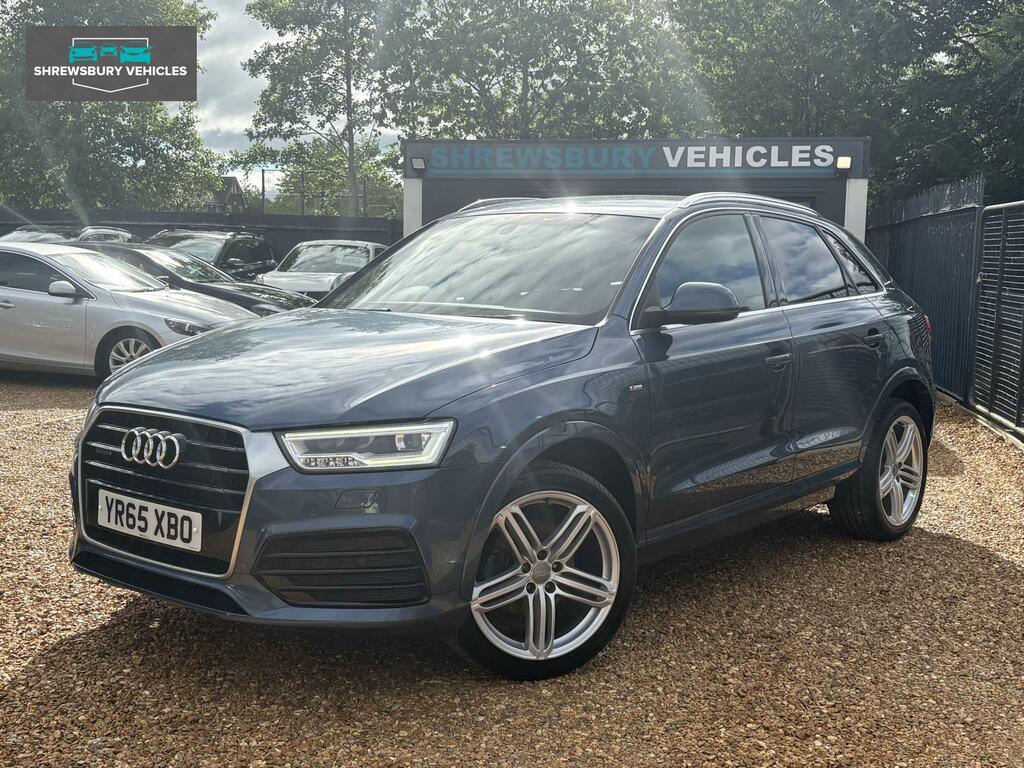 Audi Q3 2.0 Tdi S Line Plus Suv Quattro YR65XBO Blue #3