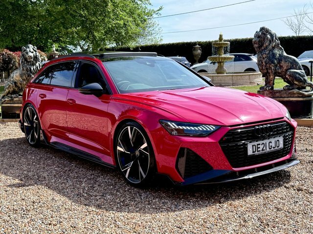 Audi RS6 Avant 2021 4.0 Tfsi V8 Carbon Black Carbon Fibre Bodykit DE21GJO Red #3