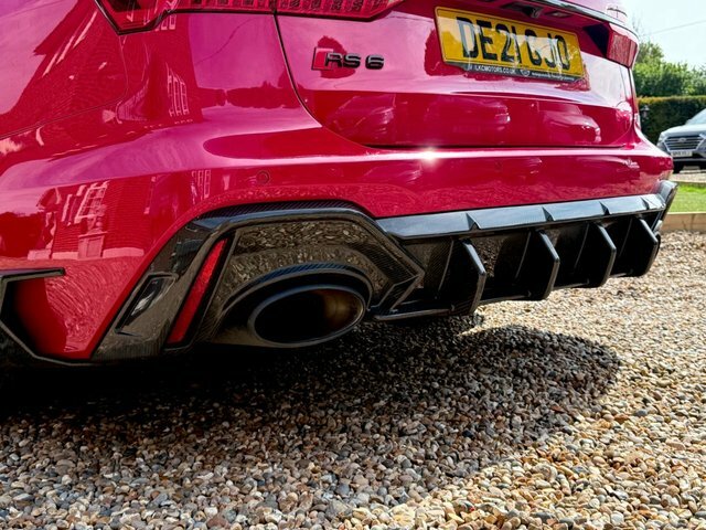 Audi RS6 Avant 2021 4.0 Tfsi V8 Carbon Black Carbon Fibre Bodykit DE21GJO Red #6
