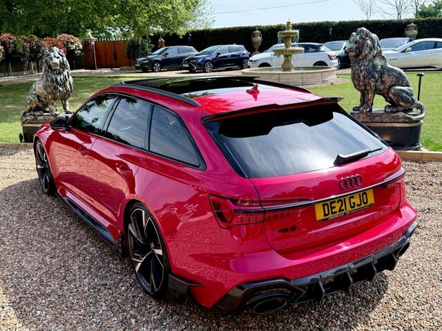 Audi RS6 Avant 2021 4.0 Tfsi V8 Carbon Black Carbon Fibre Bodykit DE21GJO Red #2