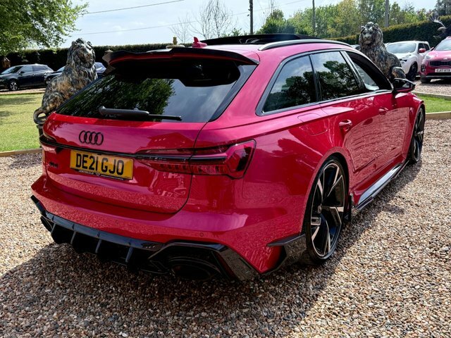Audi RS6 Avant 2021 4.0 Tfsi V8 Carbon Black Carbon Fibre Bodykit DE21GJO Red #5