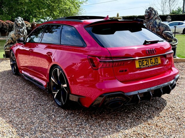 Audi RS6 Avant 2021 4.0 Tfsi V8 Carbon Black Carbon Fibre Bodykit DE21GJO Red #4
