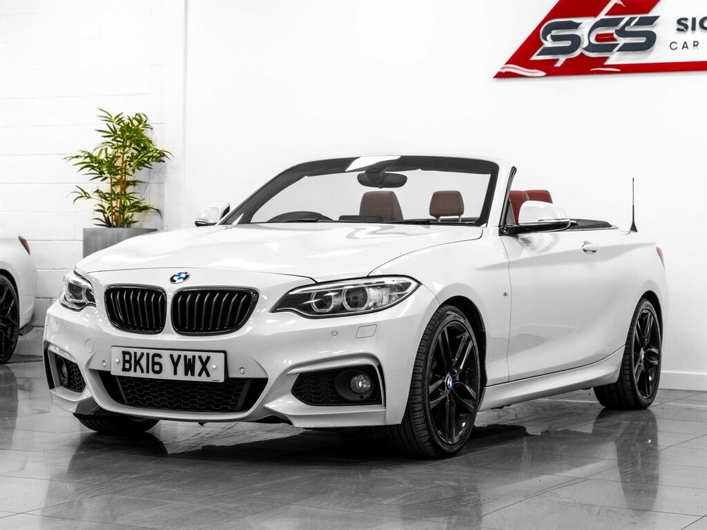 BMW 2 Series Convertible BK16YWX White #2