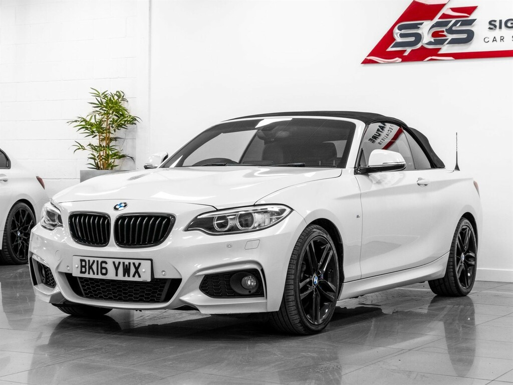 BMW 2 Series Convertible BK16YWX White #4