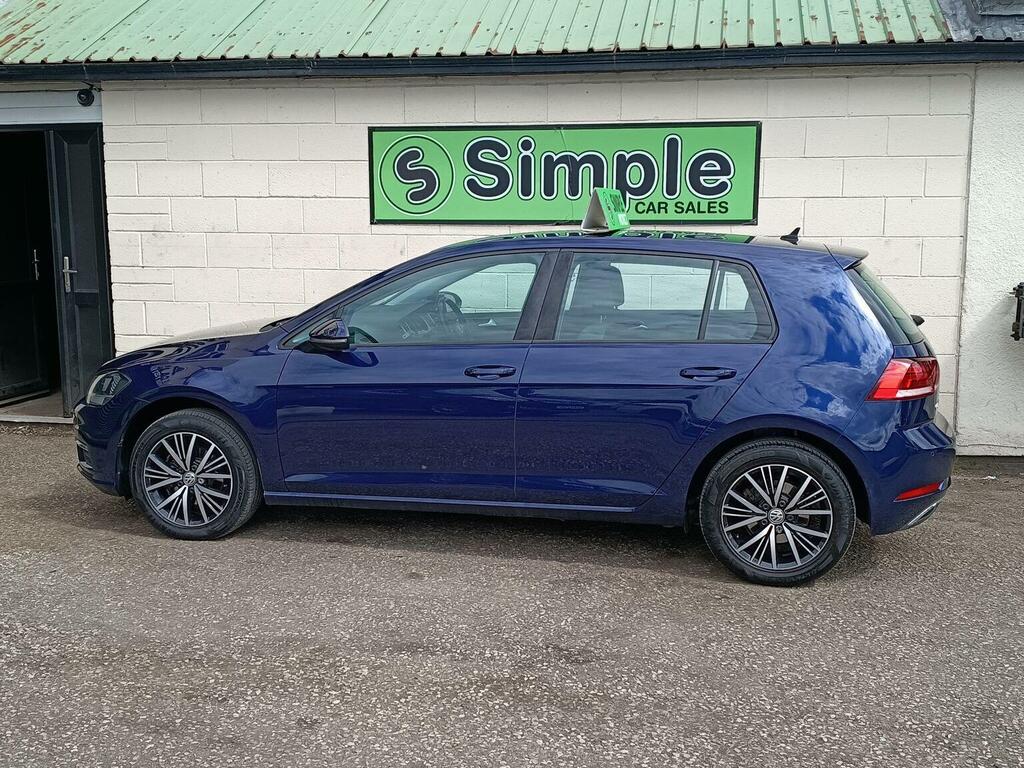 Volkswagen Golf Hatchback 1.0 Tsi Se Nav Euro 6 Ss 201818 VU18GGK Blue #4