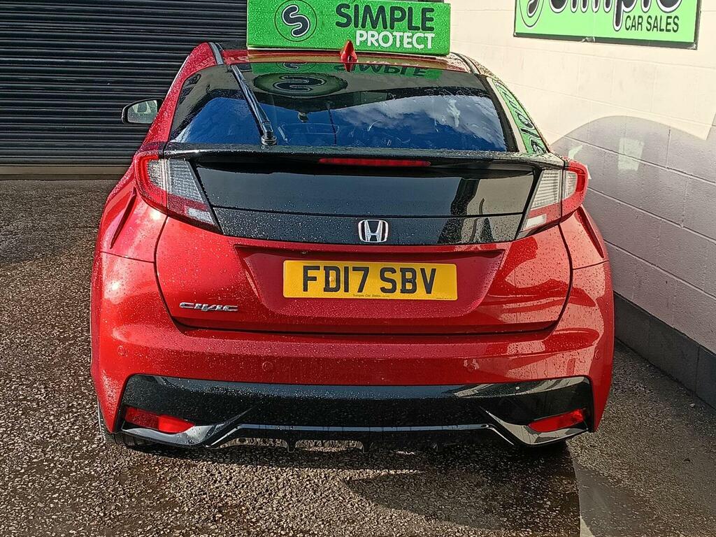 Honda Civic Hatchback 1.6 I-dtec Sr Euro 5 Ss 201717 FD17SBV Red #4