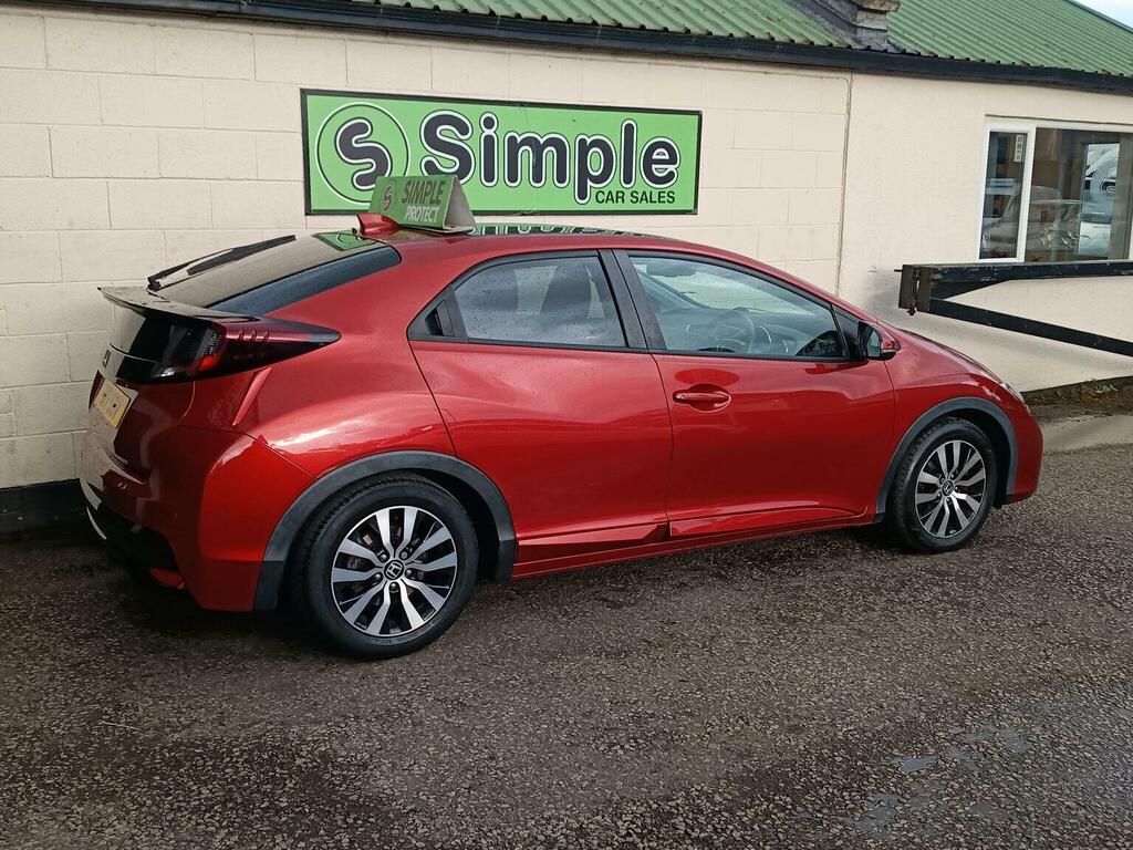 Honda Civic Hatchback 1.6 I-dtec Sr Euro 5 Ss 201717 FD17SBV Red #6