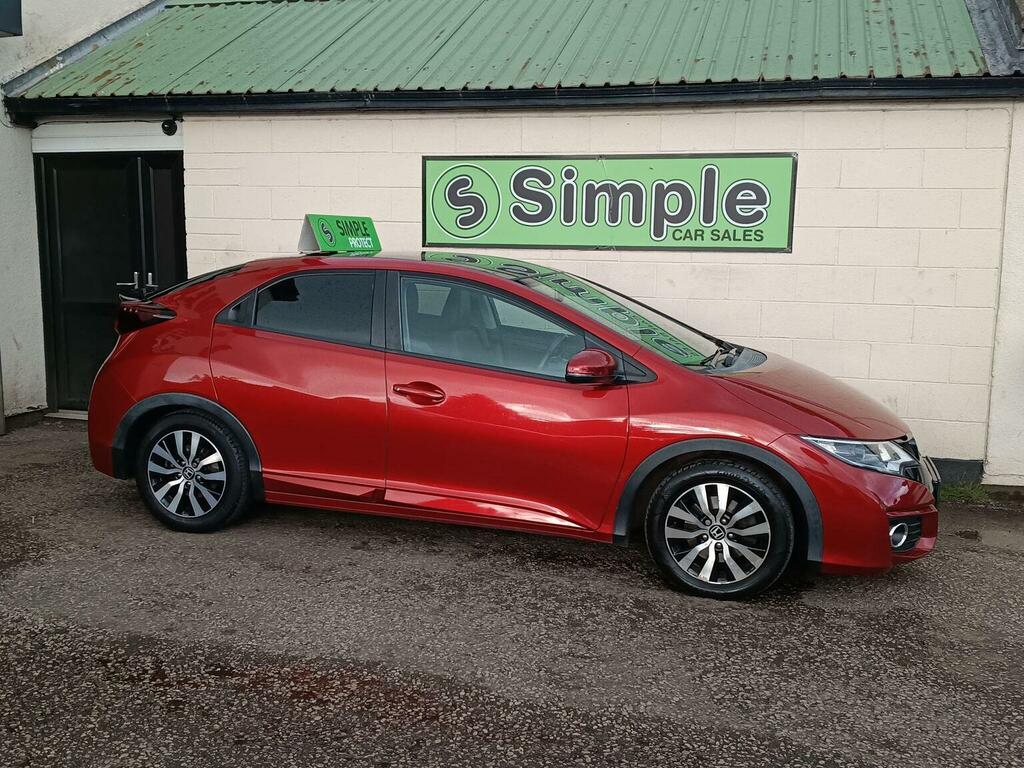 Honda Civic Hatchback 1.6 I-dtec Sr Euro 5 Ss 201717 FD17SBV Red #5