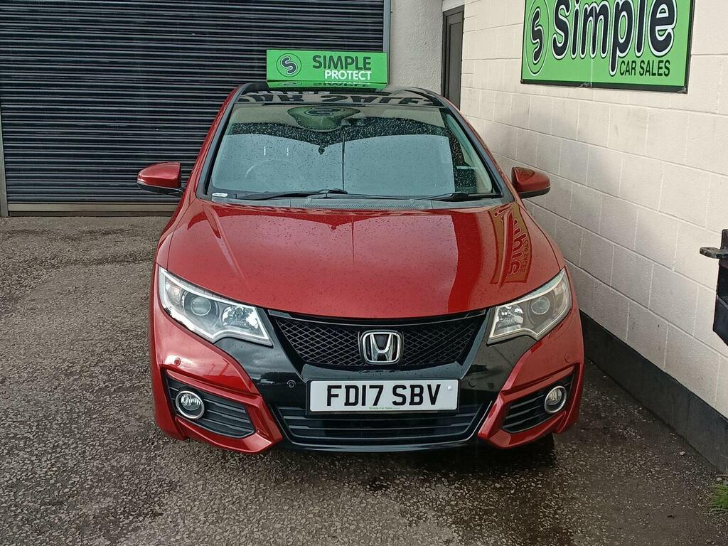 Honda Civic Hatchback 1.6 I-dtec Sr Euro 5 Ss 201717 FD17SBV Red #2