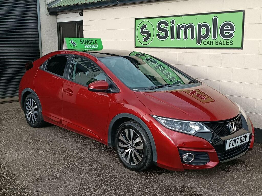 Honda Civic Hatchback 1.6 I-dtec Sr Euro 5 Ss 201717 FD17SBV Red