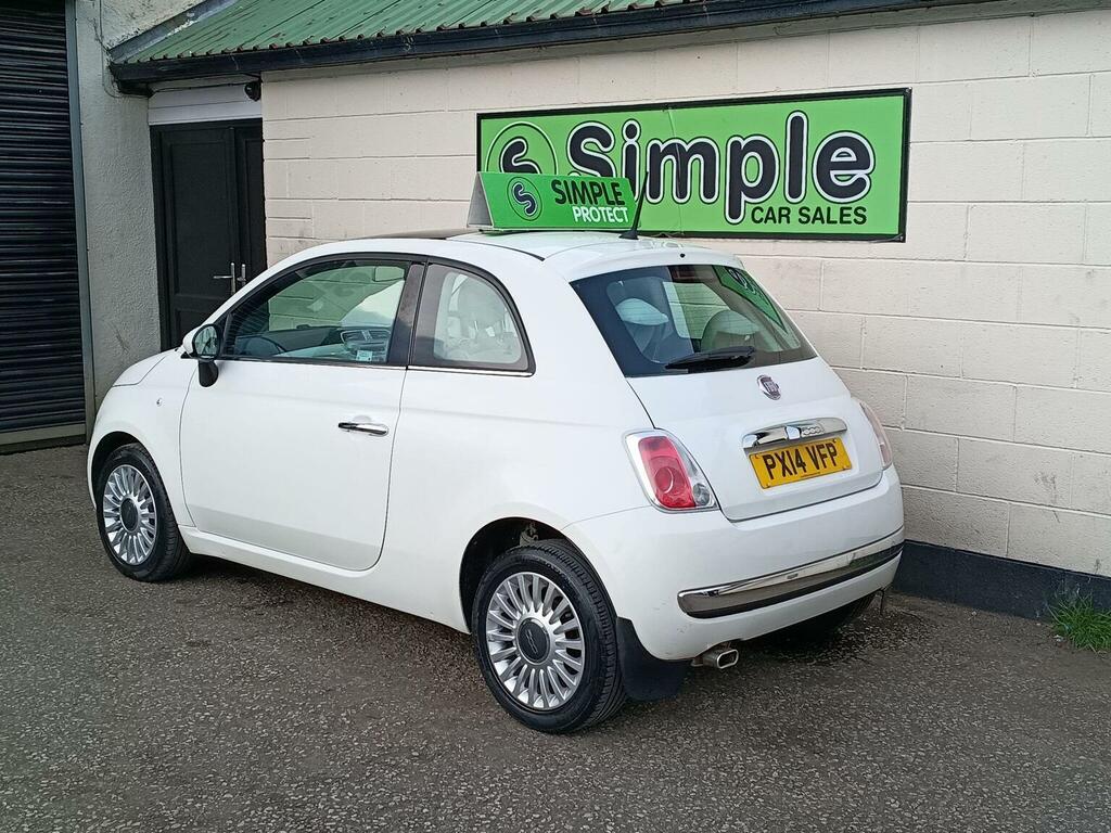 Fiat 500 Hatchback 1.2 Lounge Euro 6 Ss 201414 PX14VFP White #3