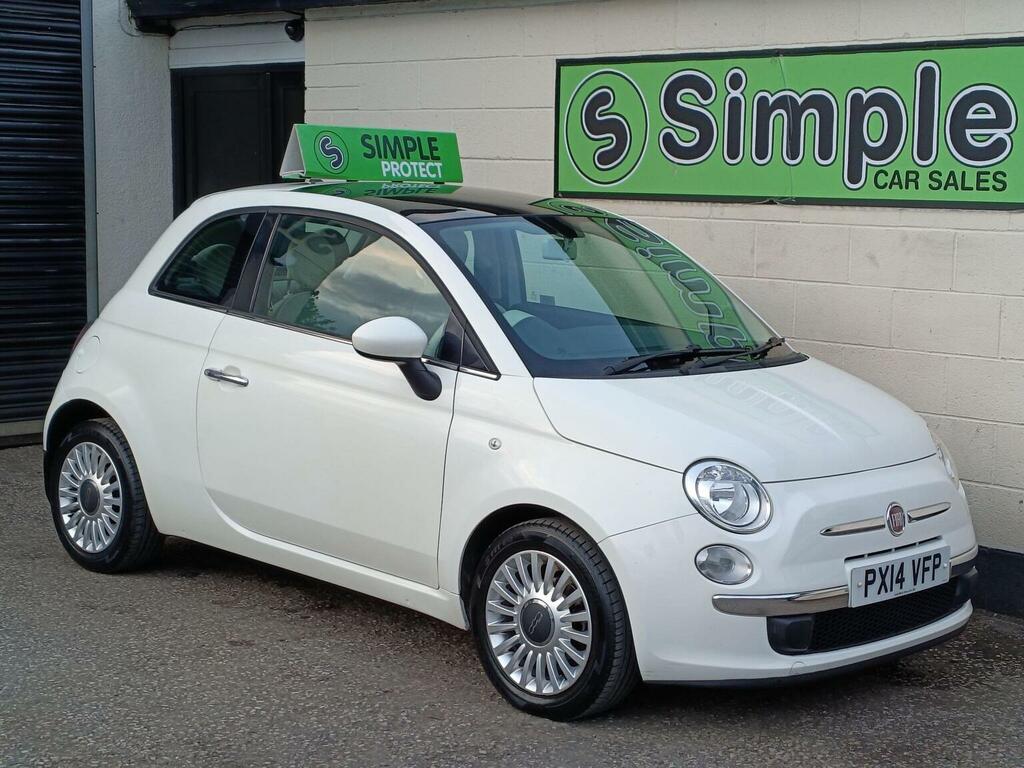 Fiat 500 Hatchback 1.2 Lounge Euro 6 Ss 201414 White
