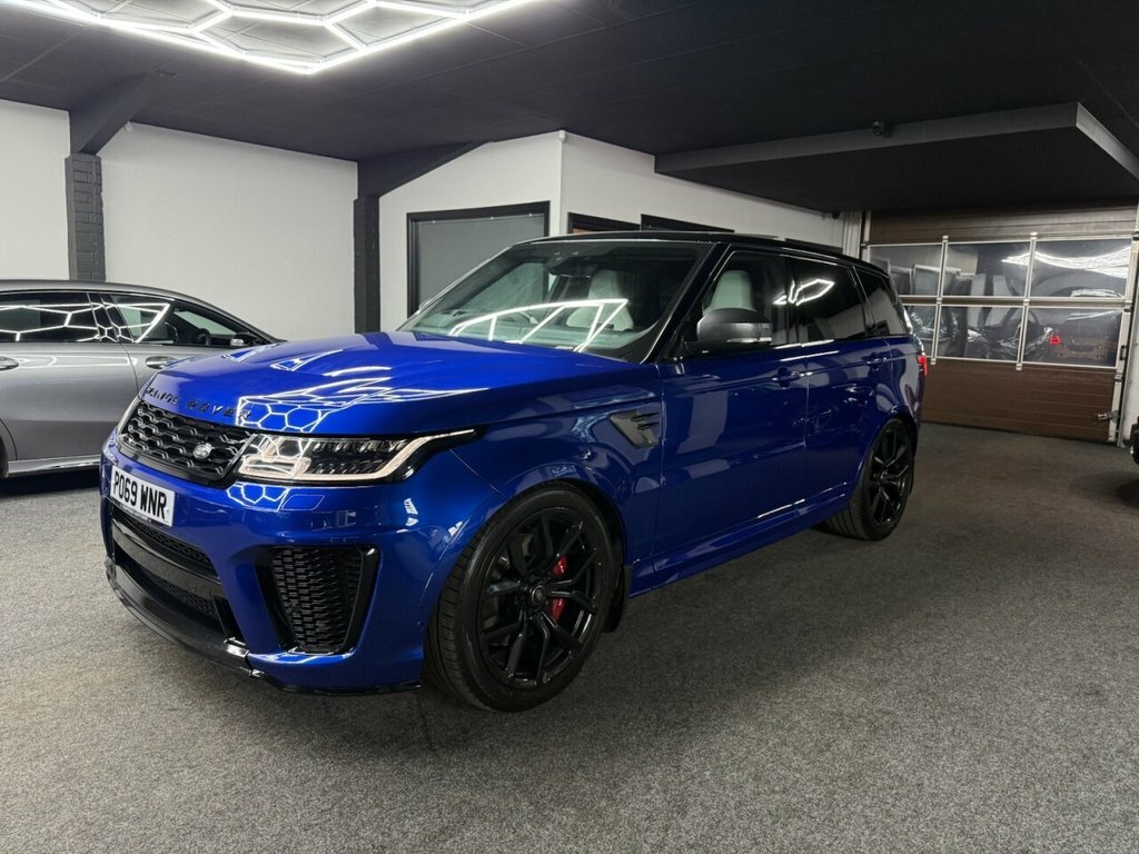 Land Rover Range Rover Sport 5L Svr PO69WNR Blue #2