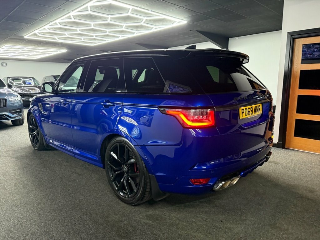 Land Rover Range Rover Sport 5L Svr PO69WNR Blue #4