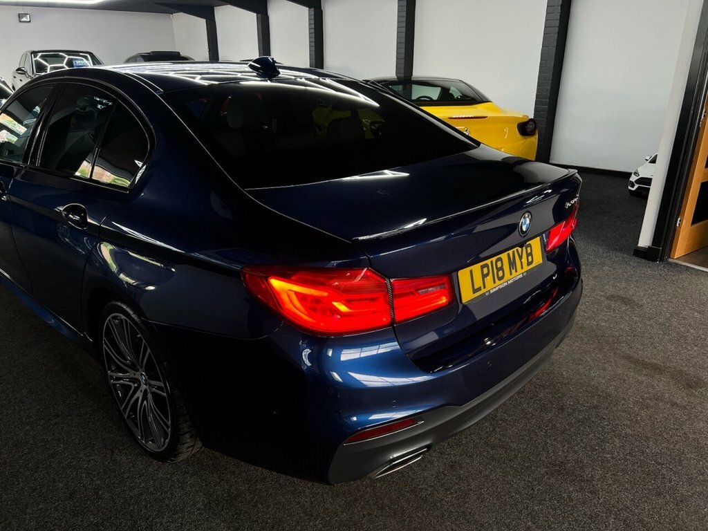 BMW 5 Series Saloon LP18MYB Blue #6