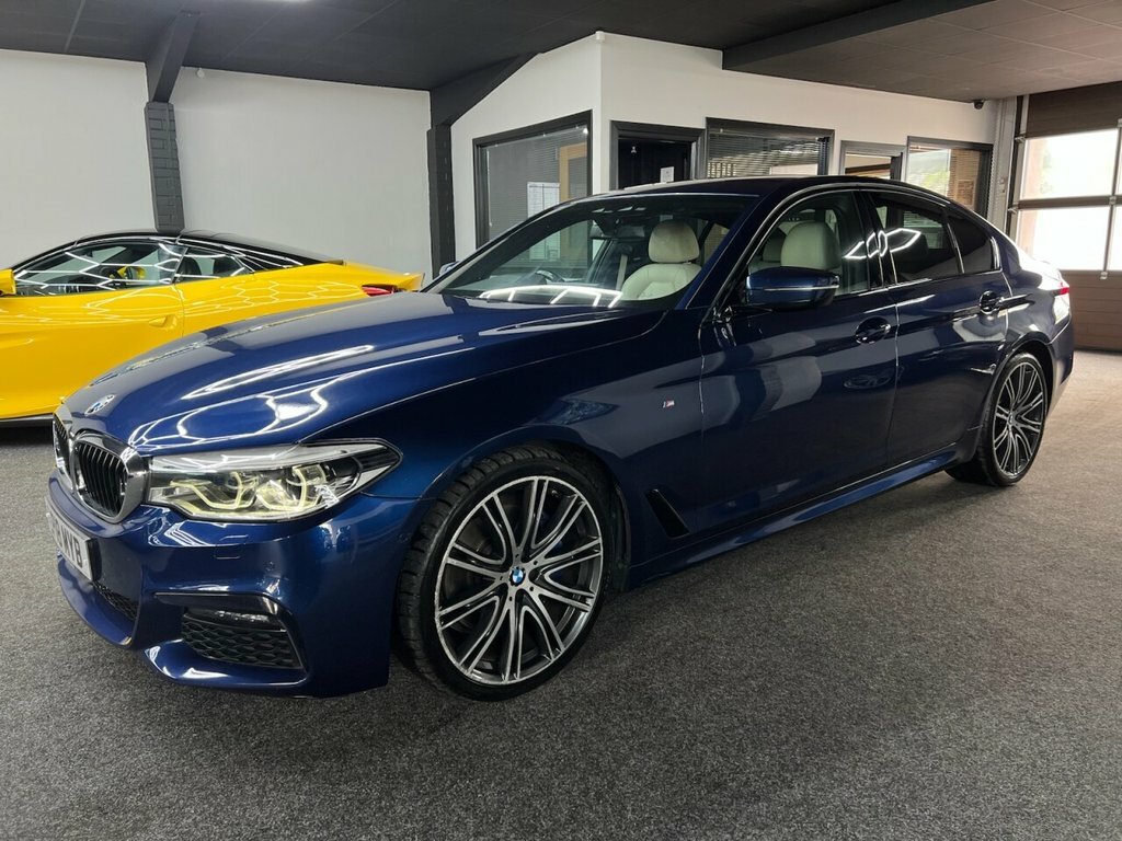 BMW 5 Series Saloon LP18MYB Blue #3