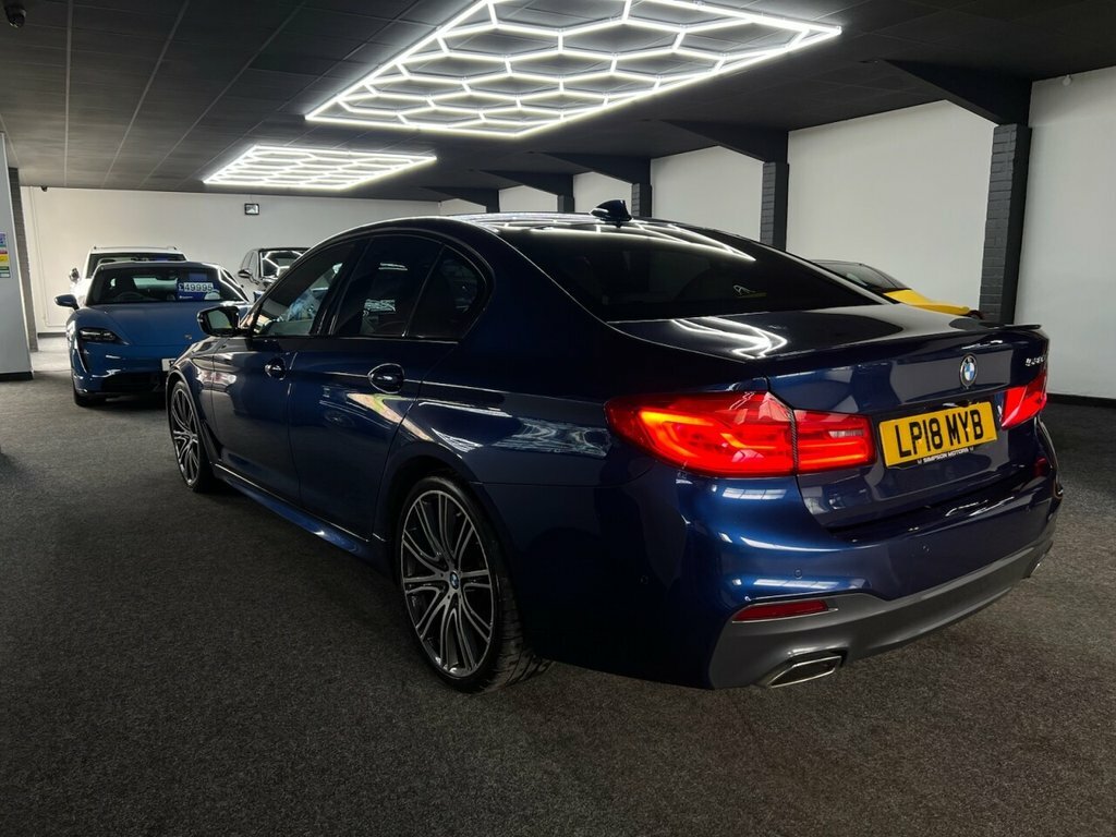 BMW 5 Series Saloon LP18MYB Blue #5