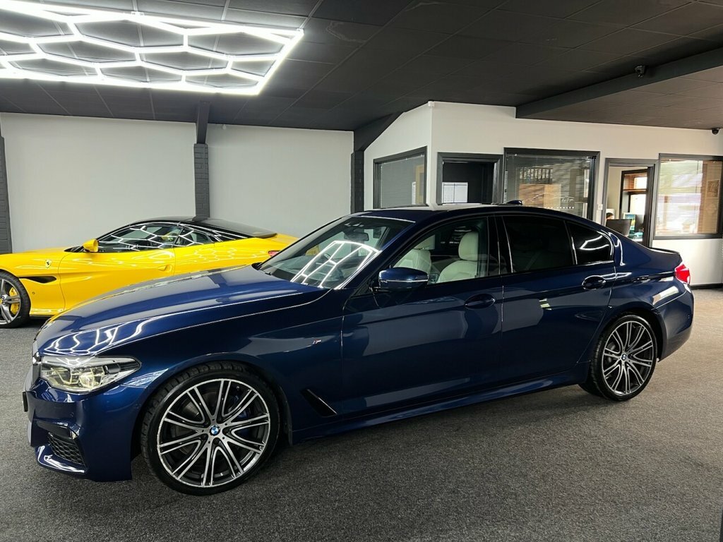 BMW 5 Series Saloon LP18MYB Blue #4