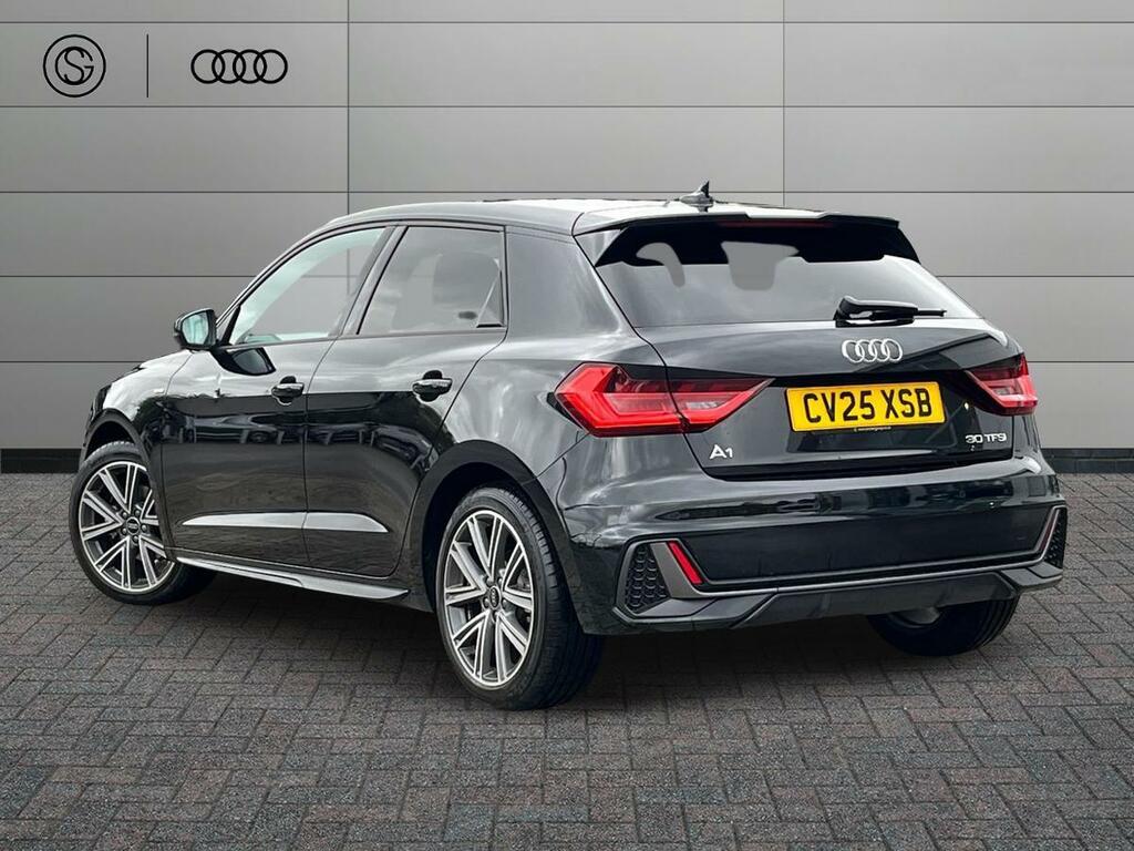 Audi A1 1.0 Tfsi 30 S Line Sportback Euro 6 Ss CV25XSB Black #2