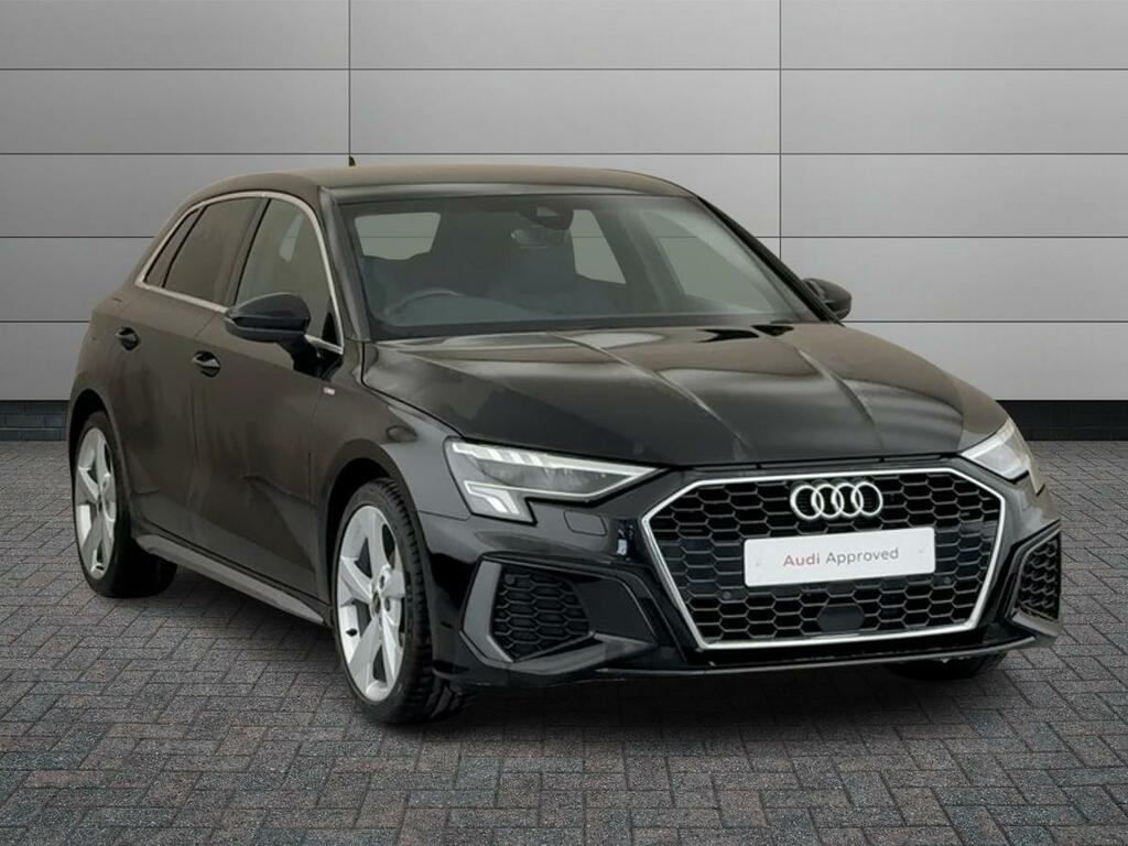 Audi A3 1.0 Tfsi 30 S Line Sportback Euro 6 Ss LL73GPJ Black