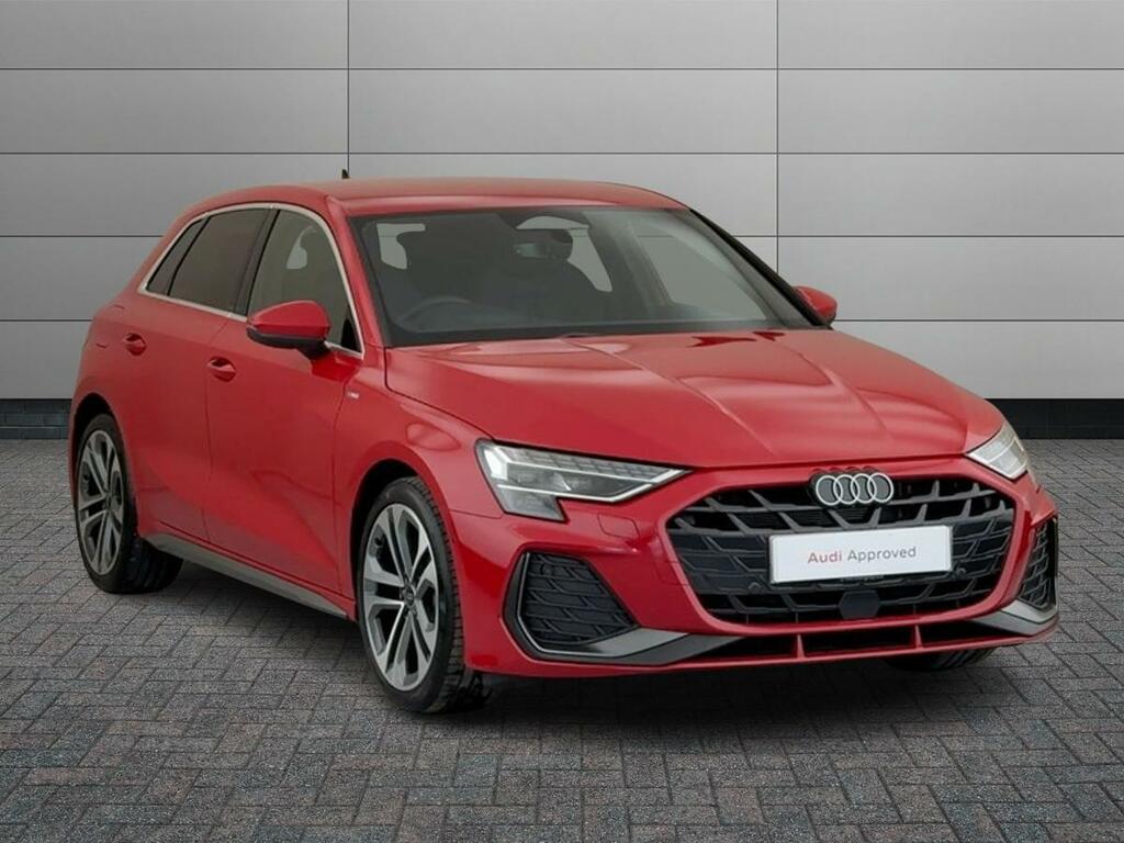Audi A3 1.5 Tfsi 30 S Line Sportback S Tronic Euro 6 Ss Red