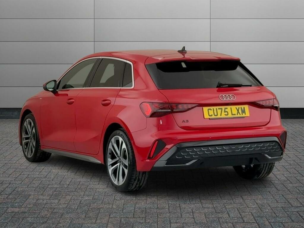 Audi A3 1.5 Tfsi 30 S Line Sportback S Tronic Euro 6 Ss CU75LXM Red #2