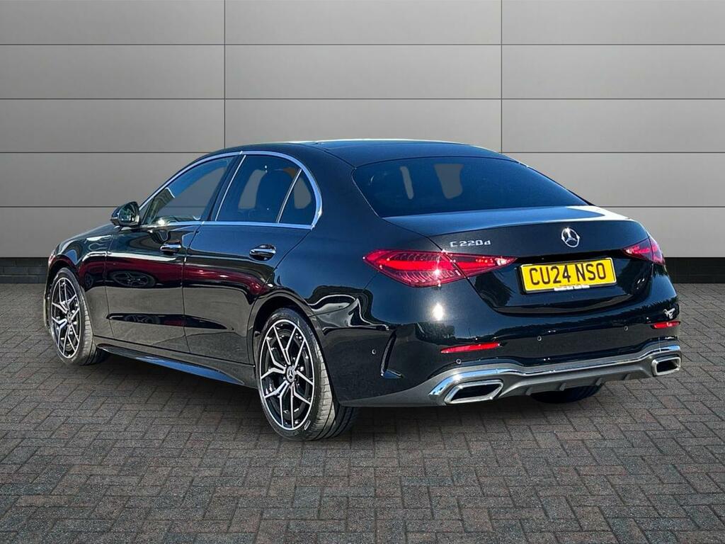 Mercedes-Benz C Class 2.0 C220dh Mhev Amg Line Premium Plus G-tronic Black #2